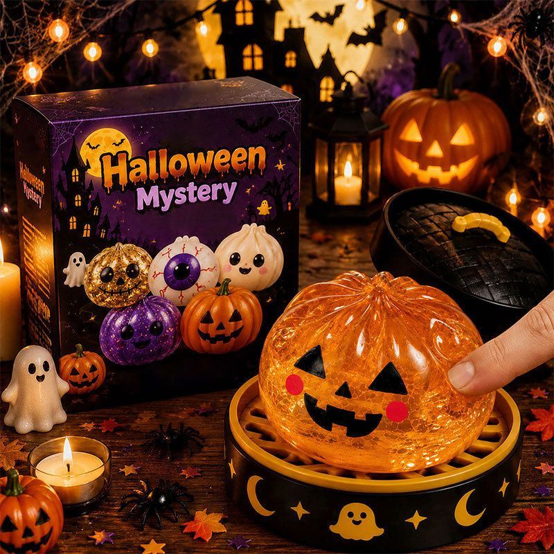 Halloween toys, mystery blind box, pumpkin toys, ghost toys, eyeball toys, slow-rebound pectin, stress relief toy, Halloween gifts, Halloween decorations, Australian Halloween, sensory toy - skeleton - Size 8cm