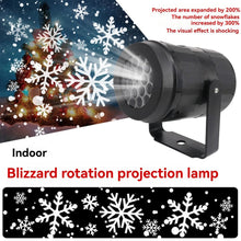 LED Christmas Projection Light Christmas Decorations Winter Wonderland Decor - Black - Size Halloween