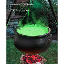 Halloween Decorations Outdoor - Large Witches Cauldron on 54" Tripod | Hocus Pocus Candy Bucket, Halloween Decor, Black Plastic Bowl, Home Party Room Decor , Indoor Outside Yard Lawn Use