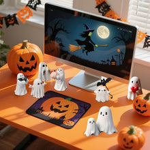 Halloween Ghost Figurine - Spooky Resin Ghost Statue, Hugging the Ghost of a Bat Ghost Halloween Decor Home Decoration Humorous Desktop Art Piece White Hugging the Ghost of a Bat