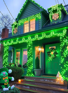 Solar String Lights Outdoor, 2 Pack LED Solar Outdoor Lights | Solar Fairy Lights with 8 Lighting Modes, Waterproof Solar Christmas Halloween  Lights for Outside Tree Garden Balcony Gazebo Party - Green - Size 72ft 200-LED String Light