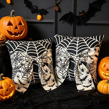 Halloween Pillow Covers Set of 2，18X18 Inch Autumn Bow Decorative Holloween Cushion Cases for Sofa Couch Home Decor - Red - Size 18*18in