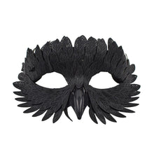 Owl Beak Face Mask Halfface Bird Face Cover for Masquerade Ball Party Halloween Mardi Gras Costumes Fancy Dress - Black
