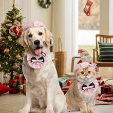 Cat Beret Cat Headscarf Pet Outfit Cat Accessories Halloween Pet Costume - Pink