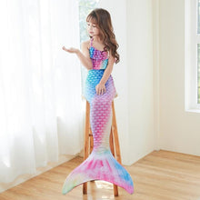 Mermaid Swimsuit Monofin with Fins for Kids Halloween Package A 3 pcs Size M 5-7 Years