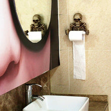 Toilet Paper Holder, Skeleton Toilet Paper ROll Decor, Spooky Halloween Decorations, Wall Mounted Toilet Paper Holder