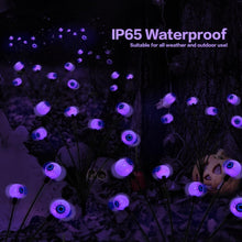 Solar Powered Halloween Eye Lights 4-Pack for Garden and Patio Decoration, Waterproof, 1/4\