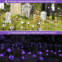 Solar Powered Halloween Eye Lights 4-Pack for Garden and Patio Decoration, Waterproof, 1/4\
