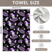 Two-piece set Halloween Towels, Kitchen Cloths, Reusable Kitchen Dishcloths - Ultra Absorbent Dish Towels for Washing Dishes 66*54cm