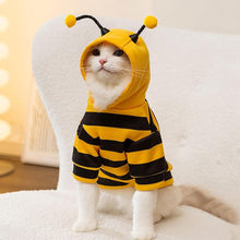 Bee Cat Costume - Small Hooded Set for Dog and Cat - Halloween Pet Costume