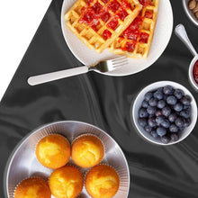 Tablecloth - 145 x 275 cm - Luxury Tablecloths - Oilcloth - Cotton Tablecloth - Water-repellent - Table linen - Washable tablecloth - High quality - Black - Very suitable for birthdays / weddings / receptions / banquets / events / Halloween / Christmas