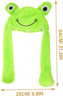 Frog Hat - Creative Stylish Caps - cute plush animal hat - frog hat with big eyes - party role-playing hat - Accessories - Headwear - Ergonomic - Very comfortable - Warm - Halloween - Christmas - Gifts - unisex