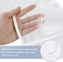 Waterproof Hat - 2-Piece - Portable Rain Cover - Protect Your Hair - Rain Hat - Head Umbrella - Foldable - Rain - Rainproof - Outdoor - White and Black - for Festival / Halloween / World Cup / King's Day / Daily / Travel / Camping / Concert