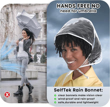 Waterproof Hat - 2-Piece - Portable Rain Cover - Protect Your Hair - Rain Hat - Head Umbrella - Foldable - Rain - Rainproof - Outdoor - White and Black - for Festival / Halloween / World Cup / King's Day / Daily / Travel / Camping / Concert