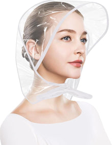 Waterproof Hat - 2-Piece - Portable Rain Cover - Protect Your Hair - Rain Hat - Head Umbrella - Foldable - Rain - Rainproof - Outdoor - White and Black - for Festival / Halloween / World Cup / King's Day / Daily / Travel / Camping / Concert