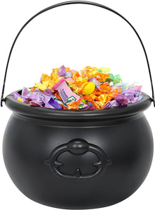 Halloween - Creative witch's cauldron - Treat buckets - witch's cooking pot - halloween bucket - Spooky candy - Treat - Candy - Decoration - Ornamentation - Halloween Decoration - for /Carnival /Party /Holiday /Halloween /Christmas（No candy）