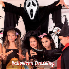 2-Piece Plastic Horror Killer Mask - Screaming Mask - Horror - Full Head Mask - Ghost Face Creates a Suspenseful Atmosphere - Suitable for Carnival and Halloween - One Size Fits All