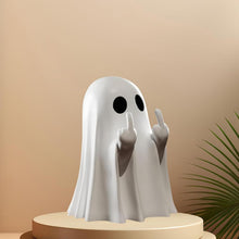 Creative Resin Middle Finger Ghosts Halloween Decorations 8CM Crafts Bat Ghost Compatible with Spranks Garden Decor