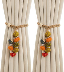 Curtain Bows - Cute Cartoon Pumpkin Curtain Bows - Christmas and Halloween Curtain Hooks