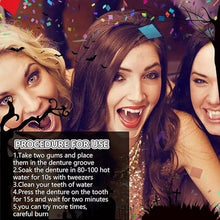 Set of 4 pairs of vampire teeth - 4 sizes - Halloween cosplay vampire teeth - Includes 5g teeth gum - Great for cosplay at parties - Halloween - Demon - Witch