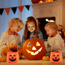 2-Pack Halloween Pumpkin Candy Bags - Halloween Pumpkin Bag Magic Candy Bags - Candy Bags - Pumpkin Collection Bags - Suitable for Halloween Party Masquerade Decorations