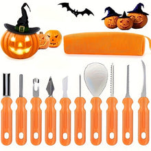 10-Piece Jack-O'-Lantern Cutting Knife Set - Halloween - Baking Tools - Clay Stainless Steel Cutter