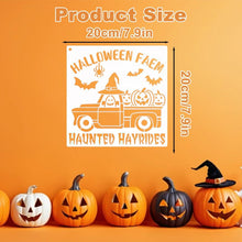 9 Pack Halloween Painting Stencils, Reusable Plastic Templates for Wood, Walls, Windows, Doors, Cards, Crafts and DIY Party Decorations