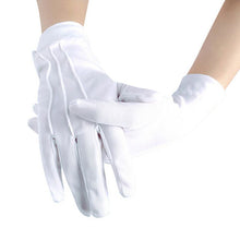 White Adult One Size Fingerless Gloves with Snap Button Closure and Embroidered Seams, Perfect for Christmas Saint Nicholas Carnival Halloween Costume Parties