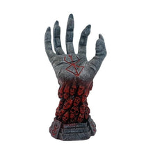 Right Hand Skeleton Rune Sculpture Halloween Skeleton Role Playing Hand Storage Stand Craft Ornament