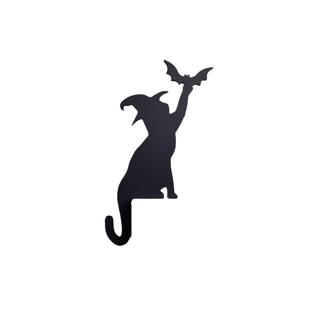 Halloween Decoration Halloween Door Corner Cat Metal Logo Larger Halloween Cat Silhouette Hanging Halloween Decoration