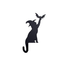 Halloween Decoration Halloween Door Corner Cat Metal Logo Larger Halloween Cat Silhouette Hanging Halloween Decoration