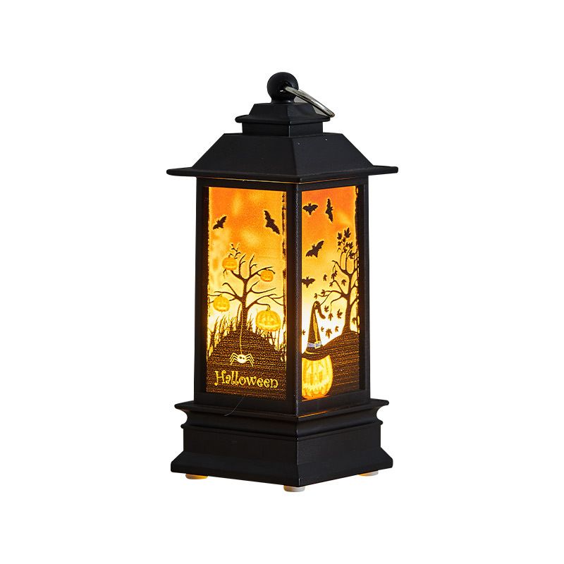4 Pcs Halloween Decor Lantern,Portable LED Candle Lantern,Simulation Candle Flashing for Outdoor Indoor Halloween
