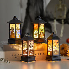 4 Pcs Halloween Decor Lantern,Portable LED Candle Lantern,Simulation Candle Flashing for Outdoor Indoor Halloween