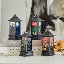 4 Pcs Halloween Decor Lantern,Portable LED Candle Lantern,Simulation Candle Flashing for Outdoor Indoor Halloween