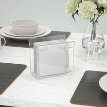 Clear Acrylic Napkin Holder Cocktail U-Shape Tissue Dispenser Tabletop Stand Napkin Organizer for Halloween Christmas