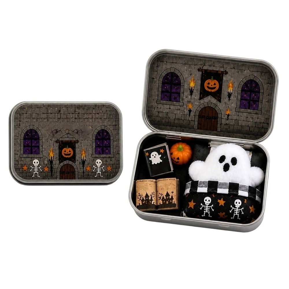 Cute Ghost Halloween Gift Box, Spooky Halloween Decor, Halloween Ghost Treat Box, Halloween Ghost Party Favor Box, Cute Festive Gift for Home Travel Study #4