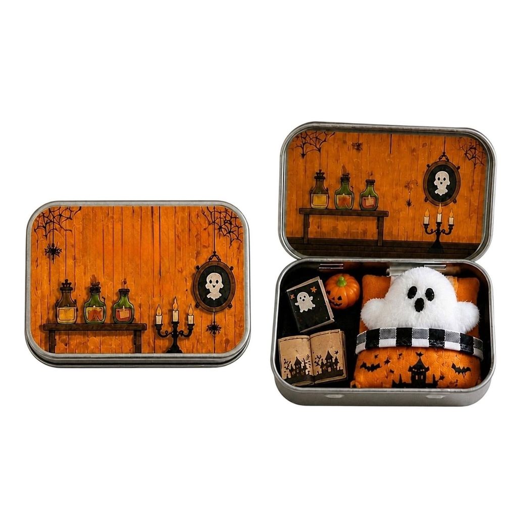 Cute Ghost Halloween Gift Box, Spooky Halloween Decor, Halloween Ghost Treat Box, Halloween Ghost Party Favor Box, Cute Festive Gift for Home Travel Study #1