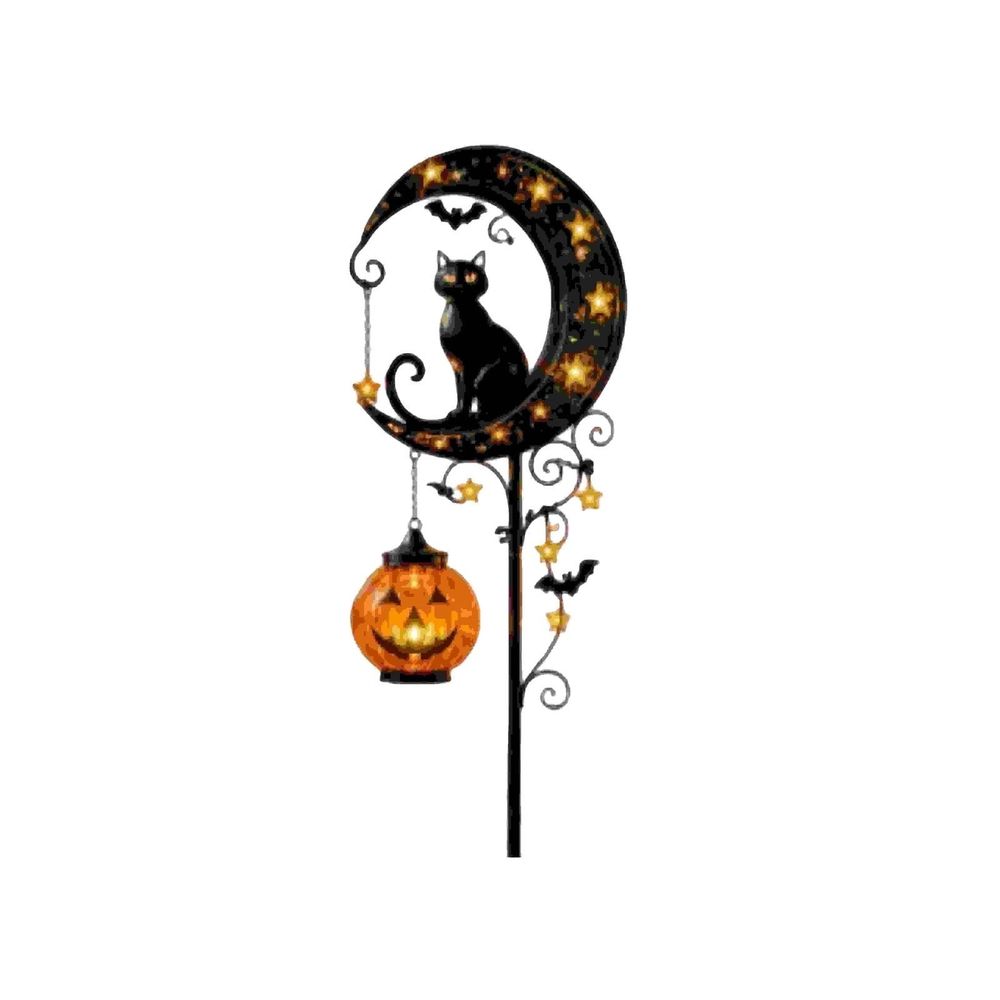 Halloween Pumpkin Spider Lamp, Halloween Flameless Flickering Lights Battery Operated, LED Light Up Pumpkin Spider Figurine, Cute Halloween Decoration for Halloween Holiday Party Spooky Decor