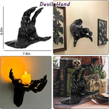Halloween & Christmas Horror Fake Devil Hand Table Decor, Spooky Scene Layout Prop, No.2 Single Hand (Candles Not Included)