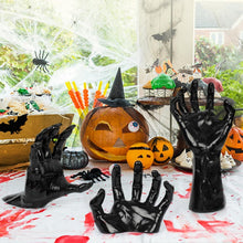 Scary Fake Devil Hand Tabletop Decor, Halloween Party & Christmas Layout Accessory, No.4 Single Hand (Candles Not Included)