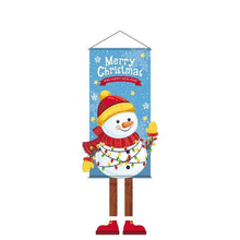 Snowman Print Hanging Tapestry, Christmas & Halloween Party Backdrop Decor Supplies, 110*40cm