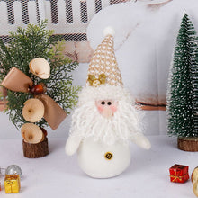 White Elder Figure Plush Doll, Christmas & Halloween Indoor Scene Decor, Festive Present