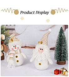 White Elder Figure Plush Doll, Christmas & Halloween Indoor Scene Decor, Festive Present
