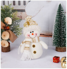 White Elder Figure Plush Doll, Christmas & Halloween Indoor Scene Decor, Festive Present