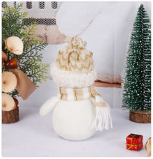 White Elder Figure Plush Doll, Christmas & Halloween Indoor Scene Decor, Festive Present