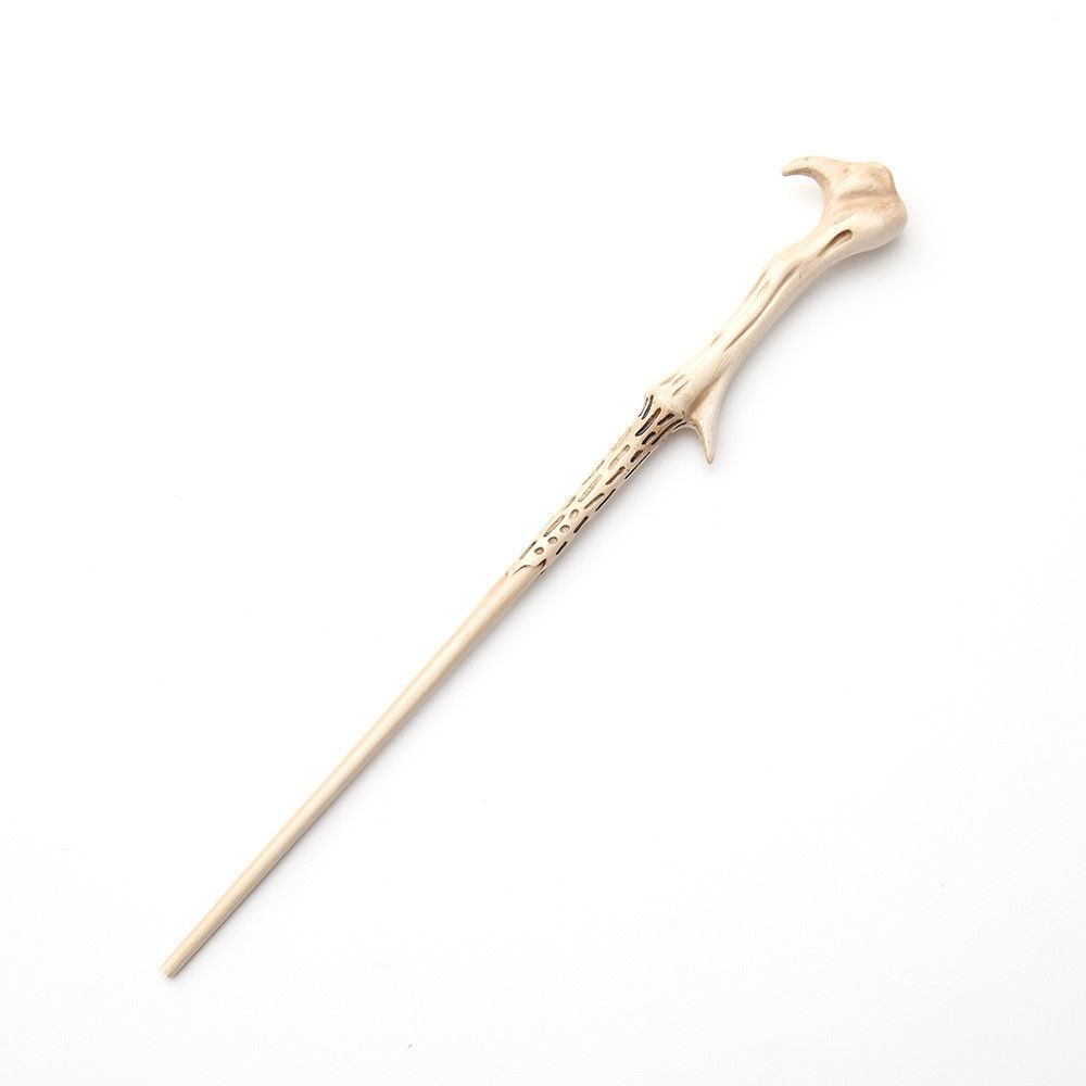 Mysterious Dark Tone Resin Wand With Hidden Metal Core, Halloween Gothic Cosplay Prop, Style 7, Black Gold Stamping Ribbon Gift Box