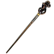 Spooky Themed Magic Wand, Hidden Metal Support Frame, Halloween Scene Ornament, Style 30, Red Gold Stamping Ribbon Gift Box