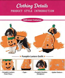 Themed Gathering Decor Outfit For Pets, Holiday Dress-up Accessory for Halloween Christmas Events, Size L