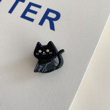 Black Cat Design Hair Barrettes, Simple Gothic Hairwear Matches Christmas and Halloween Costumes