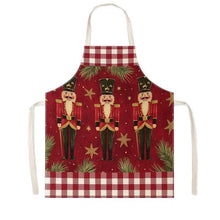 Vintage Christmas & Halloween Apron, 56x45 cm Light Cotton Linen, lightweight and breathable, standard fit, great for adding retro charm to your holiday cooking.